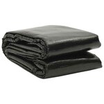 vidaXL Couverture de piscine Noir 732 x 366 cm PE