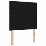 vidaXL Tête de lit LED Vert foncé 100 cm Cuir synthétique
