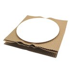 Pack and Move - Lot 20 Intercalaires Carton Séparation Assiettes - 29.5 X 29.5 CM - Plaque carton - Protection Vaisselle Déménagement et Stockage