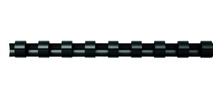 Pack 100 baguettes de reliure plastiques, format A4, 8 mm Noir FELLOWES