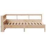 vidaXL Lit bibliothèque sans matelas 100x200 cm bois massif de pin