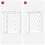vidaXL Support de parapluie vert olive - 28x12x41 cm en acier