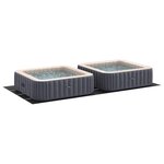 vidaXL Tapis de piscine Noir 820 x 420 x 0 1 cm Tissu non tissé