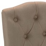 vidaXL Chaises à manger lot de 4 taupe tissu
