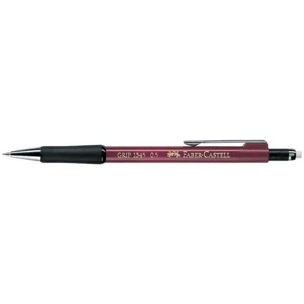 Porte-mine GRIP 1347 0 7 mm Rouge métal x 12 FABER-CASTELL