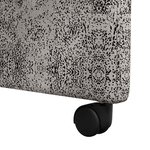 vidaXL Chaises de Salle à Manger avec Roues 2 pc Simili cuir suédé