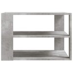 vidaXL Table basse gris béton 58x58x40 cm bois d'ingénierie