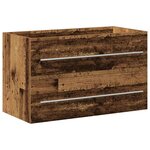 vidaXL Meuble de Lavabo de Salle de Bain Bois ancien 80 x 38.5 x 48 cm