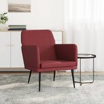 vidaXL Fauteuil Bordeaux 61x78x80 cm Similicuir