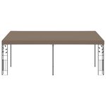 vidaXL Belvédère mural 6x3x2 5 m Taupe