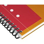 Cahier NOTEBOOK spirale A5+ 160P perforées 80g lignées 6 mm orange OXFORD