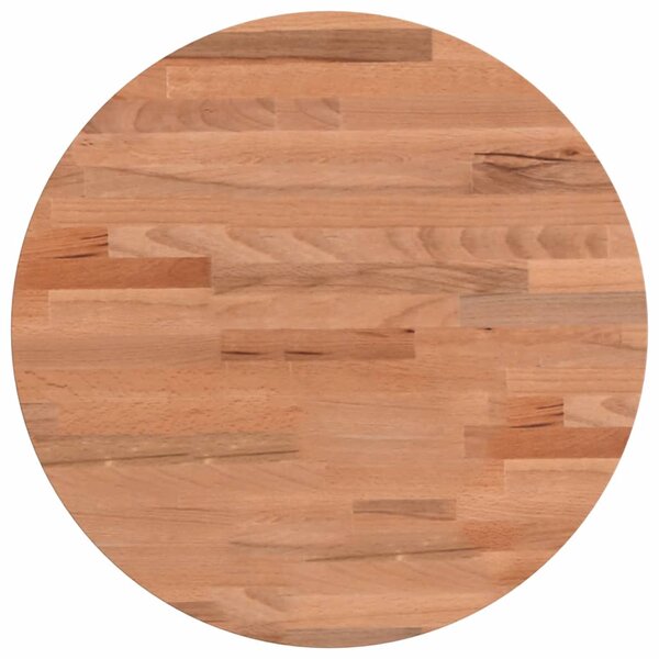 vidaXL Dessus de table Ø40x4 cm rond bois massif de hêtre