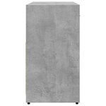 vidaXL Armoire lavabo de salle de bain gris béton 60x33x60 cm