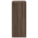 vidaXL Buffet avec LED chêne marron 77x34x85 cm bois d'ingénierie