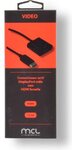 Adaptateur MCL-Samar DisplayPort mâle 1.1 vers HDMI femelle 15cm (Noir)