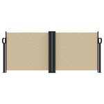 vidaXL Auvent latéral rétractable beige 100x600 cm