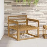 vidaXL Sofa de milieu extérieur Bois d'Acacia Massif Blanc