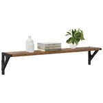 vidaXL Étagères Murales 2 Pièces Bois Ancien 80 x 15 x 15 5 cm