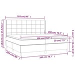 vidaXL Sommier à lattes de lit matelas et LED Bleu foncé 200x200 cm