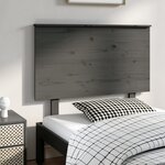 vidaXL Tête de lit Gris 104x6x82 5 cm Bois massif de pin