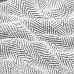 vidaXL Couverture coton à chevrons 160x210 cm Gris