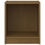 vidaXL Tables de chevet 2 Pièces Marron miel 35 5x33 5x41 5 cm Pin massif