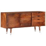 vidaXL Meuble TV 118x30x55 cm Bois d'acacia massif