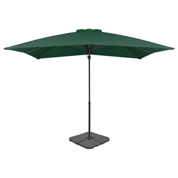 vidaXL Parasol de jardin avec base portable vert