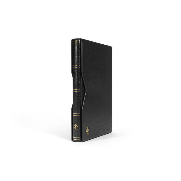 Classeur Premium cuir 32 pages avec étui de protection. Couleur - Noir