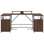 vidaXL Bureau Chêne marron 182 x 101 x 87.5 cm Bois d'ingénierie