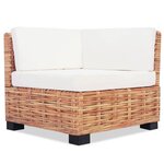 vidaXL Ensemble de canapés 27 Pièces Rotin naturel
