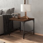 vidaXL Tables d'appoint 2 Pièces Chêne marron 40x40x35 cm Bois ingénierie