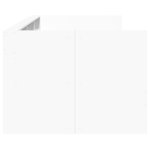 vidaXL Lit de jour avec tiroirs sans matelas blanc 100x200 cm