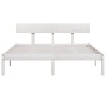 vidaXL Cadre de lit sans matelas blanc bois massif 160x200 cm