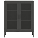 vidaXL Armoire de rangement Anthracite 80x35x101 5 cm Acier