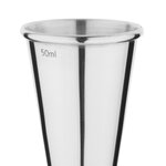 Mesure de bar conique inox - 25 / 50 ml - olympia -  - inox x95mm