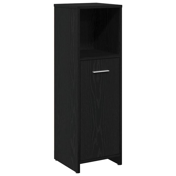 vidaXL Ensemble de mobilier de salle de bain 4 Pièces Chêne noir