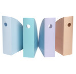 Porte-revues Mag-cube Aquarel - Bleu Pastel - X 6 - Exacompta