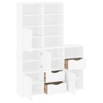 vidaXL Armoires latérales 5 Pièces ODDA blanc 40x24x79 cm bois massif pin