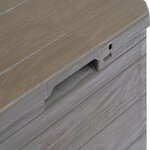 vidaXL Boîte de rangement de jardin 90 L Marron