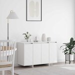 vidaXL Buffet Blanc 120 x 41 x 75 cm Bois d'ingénierie