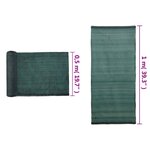 vidaXL Filet brise-vue PEHD 1x10 m Vert 150 g/m²