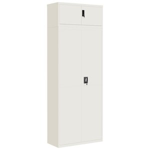 vidaXL Classeur blanc 90x40x240 cm acier