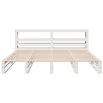 vidaXL Cadre de lit sans matelas blanc 180x200 cm bois massif de pin