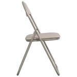 vidaXL Chaise pliante 8 pc Simili cuir Sable 48 x 43 5 x 81 cm