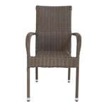 6 Chaises de jardin PORTLAND avec coussin