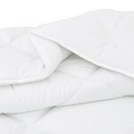 vidaXL Couettes & Duvets Blanc 260 x 220 cm Microfibre