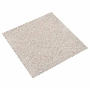vidaXL Tapis 20 Pièces Beige clair 50 x 50 cm 100 Polypropylène