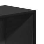 vidaXL Bibliothèque noir 40x35x107 5 cm bois d'ingénierie