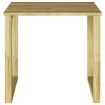 vidaXL Table de Bain de Soleil Marron 50.5 x 50.5 x 46 cm Pin imprégné